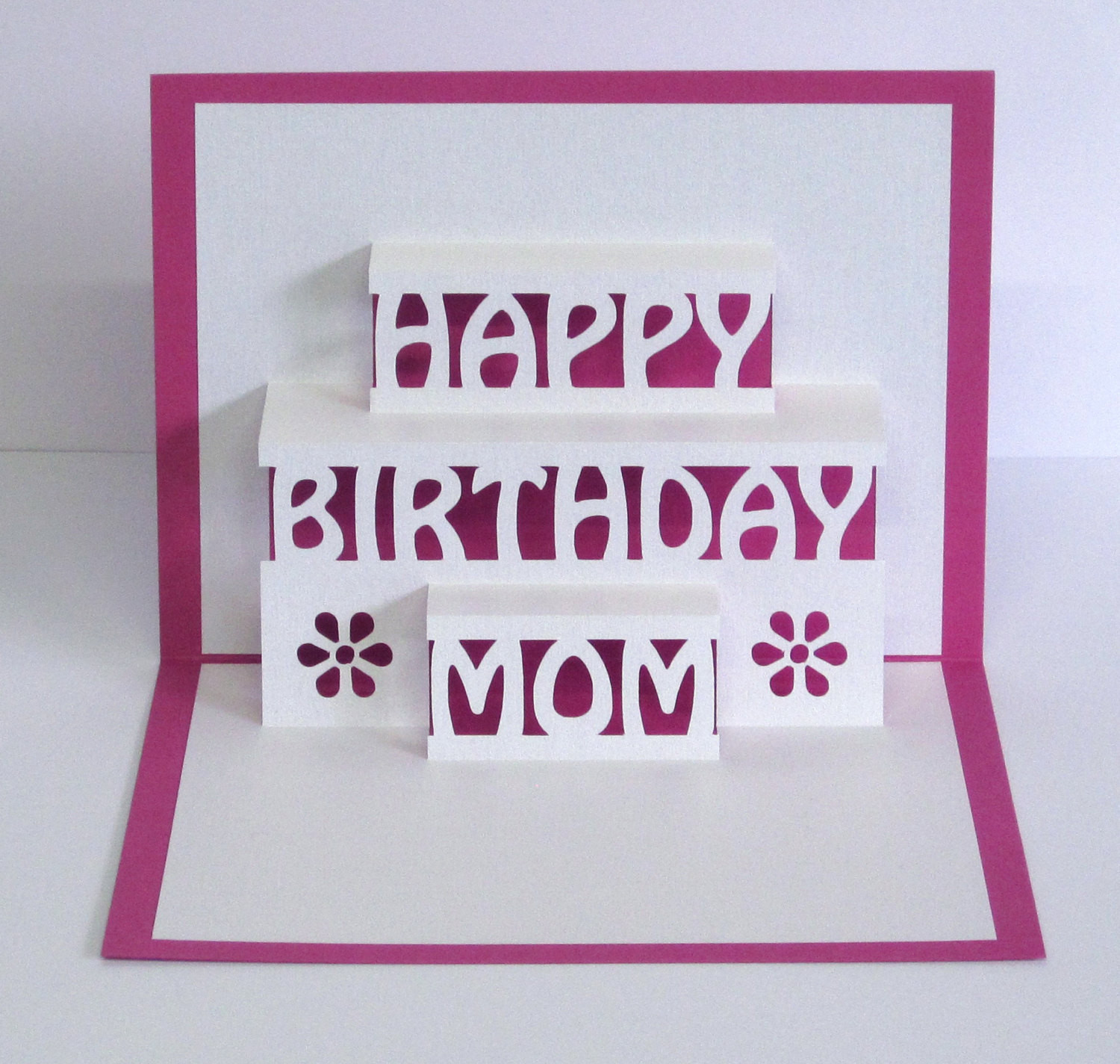 Happy Birthday Card For Mom
 Mom Birthday Card 3D Pop Up Happy Birthday Mom Card