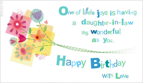 Happy Birthday Daughter In Law Quotes
 Happy Birthday Daughter In Law Quotes QuotesGram