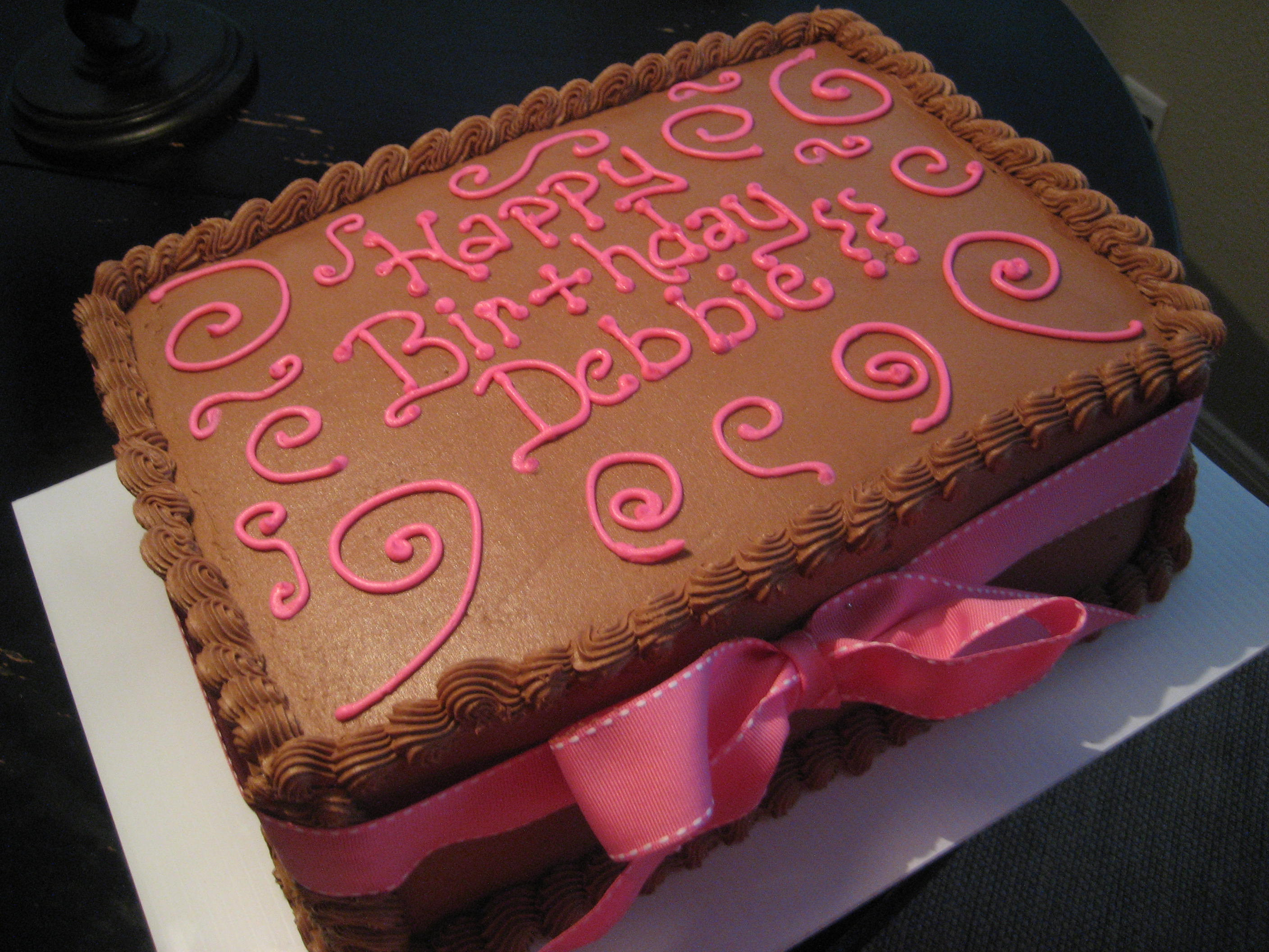 Happy Birthday Debbie Cake
 Kimberly s Kakery Blog