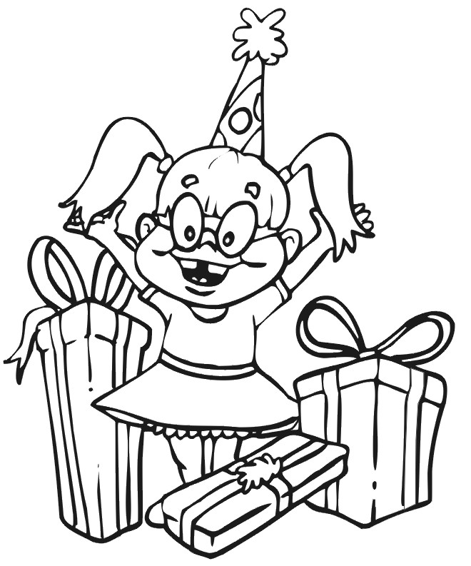 Happy Birthday Girl Coloring Pages
 Happy Birthday Coloring Pages For Girls Coloring Home