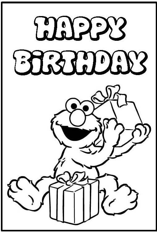 Happy Birthday Girl Coloring Pages
 Happy Birthday Coloring Pages