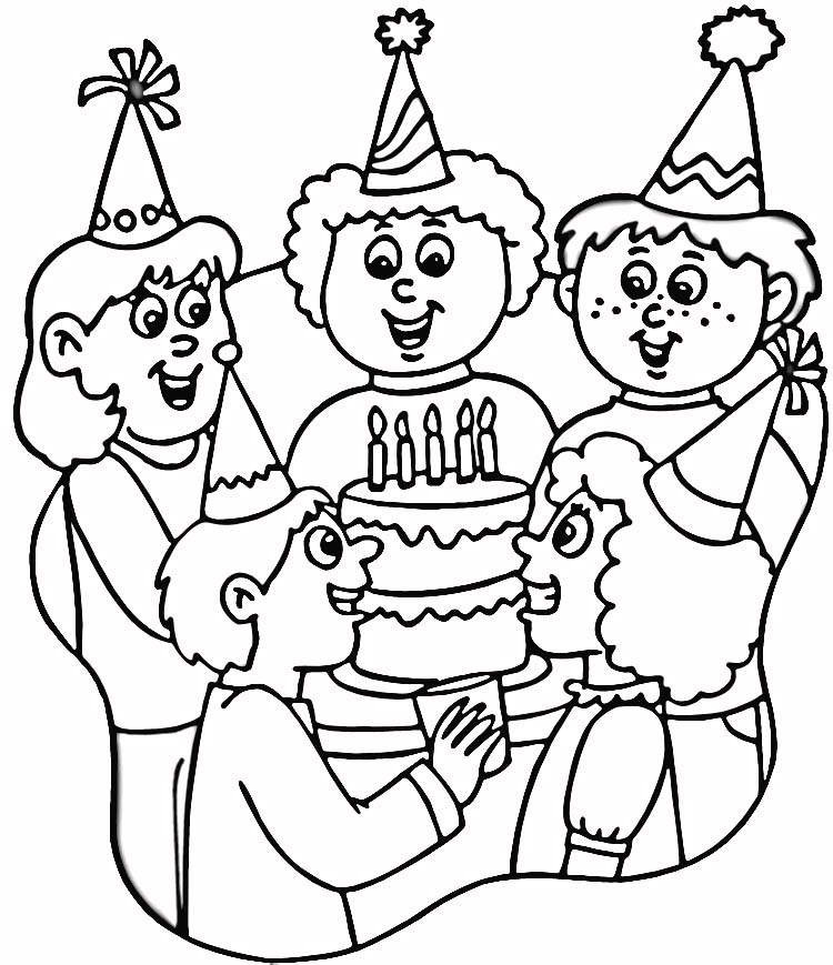 Happy Birthday Girl Coloring Pages
 Free Printable Happy Birthday Coloring Pages For Kids