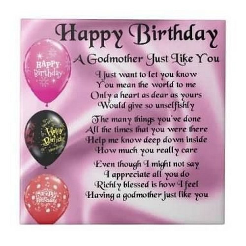 Happy Birthday Godmother Quotes
 Happy Birthday Godmother Quotes and Messages