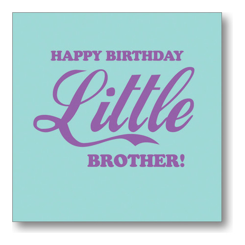 Happy Birthday Lil Brother Funny
 Little Brother Birthday Quotes QuotesGram