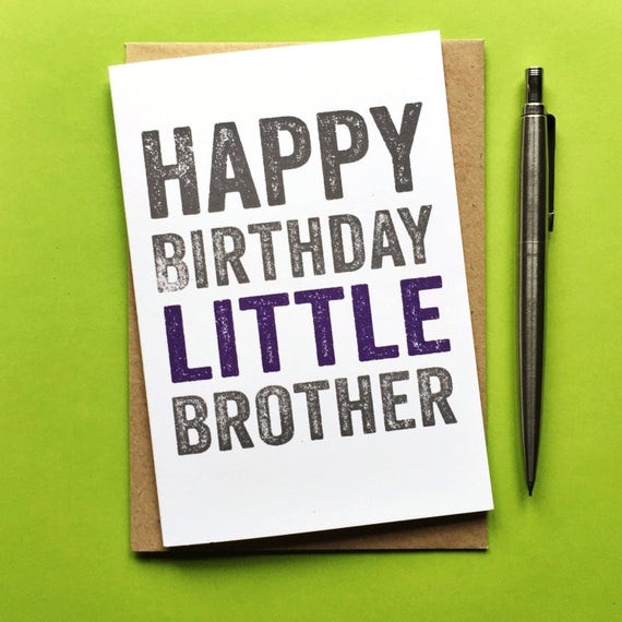 Happy Birthday Lil Brother Funny
 Happy Birthday Little Brother Funny Joke by doyoupunctuate