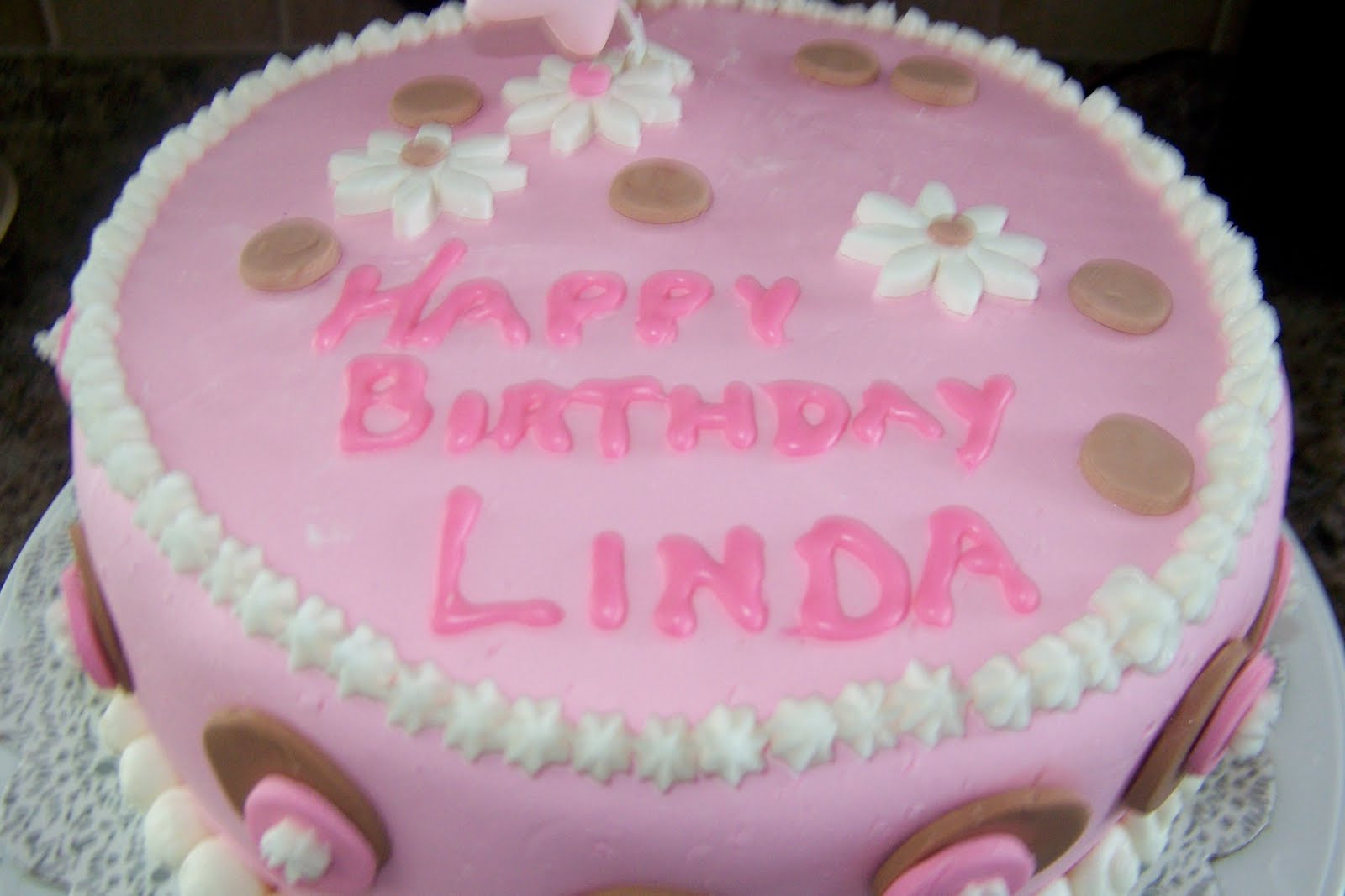 Happy Birthday Linda Cake
 katykakes CAKES AND DESSERTS by MOI AND THE