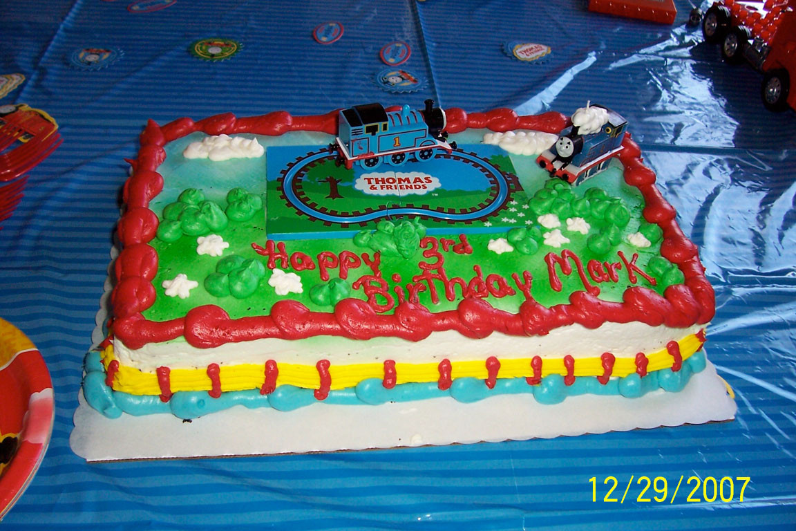 Happy Birthday Mark Cake
 John Kelly and Kids December 2007 page 6