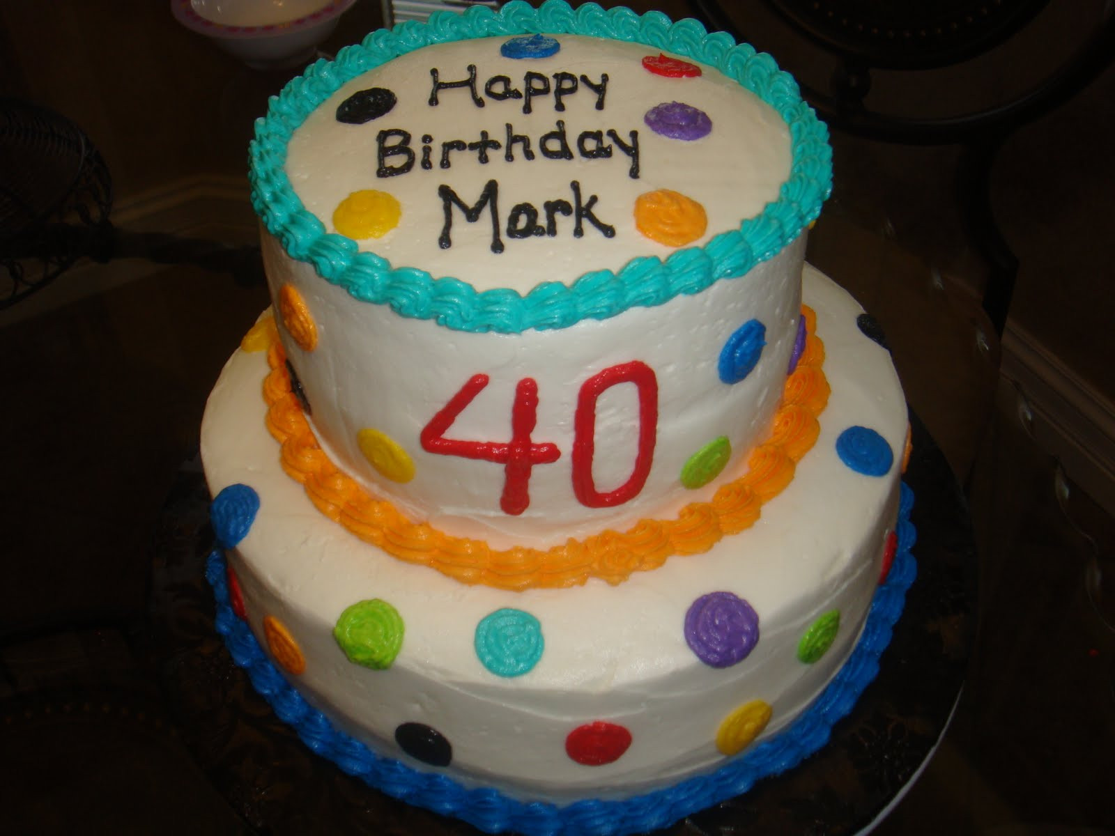 Happy Birthday Mark Cake
 Vicki s Sweet Treats April 2011