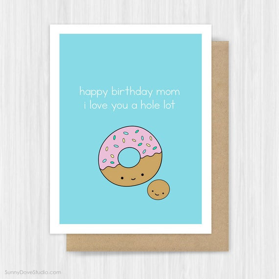 Happy Birthday Mom Gifts
 Mom Birthday Day Card Happy Birthday Mom Mother Mum Cute Funny