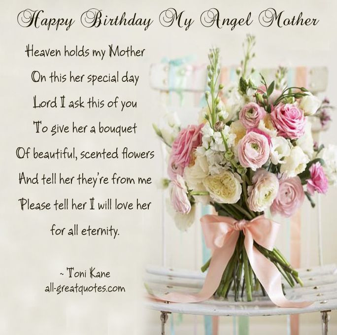 Happy Birthday Mom In Heaven Quotes
 Birthday in Heaven Poem for Mom