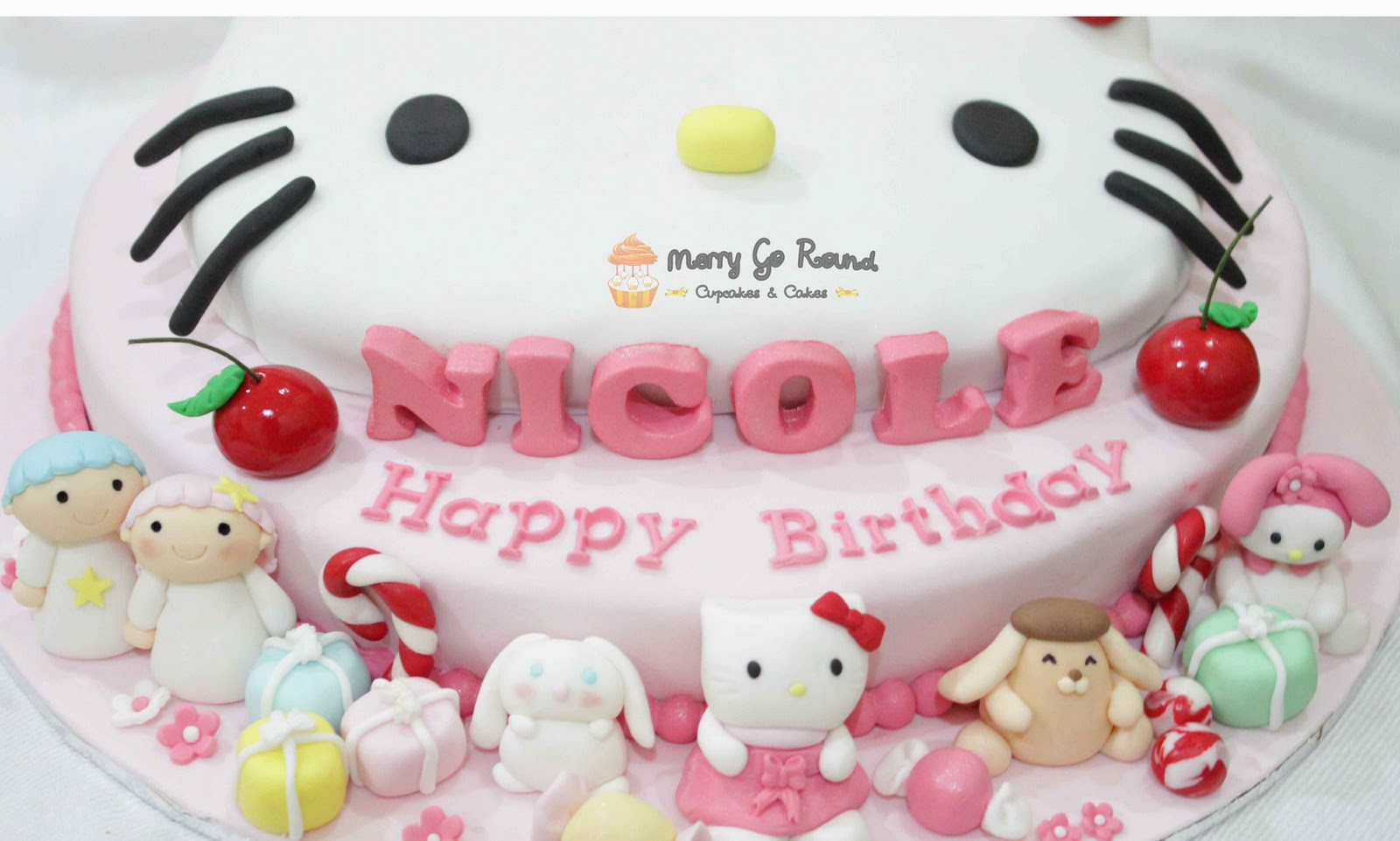 Happy Birthday Nicole Funny
 Merry Go Round Cupcakes & Cakes Sweet Hello Kitty and