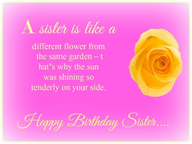 Happy Birthday Quotes For Your Sister
 Birthday Quotes for Sister Cute Happy Birthday Sister Quotes
