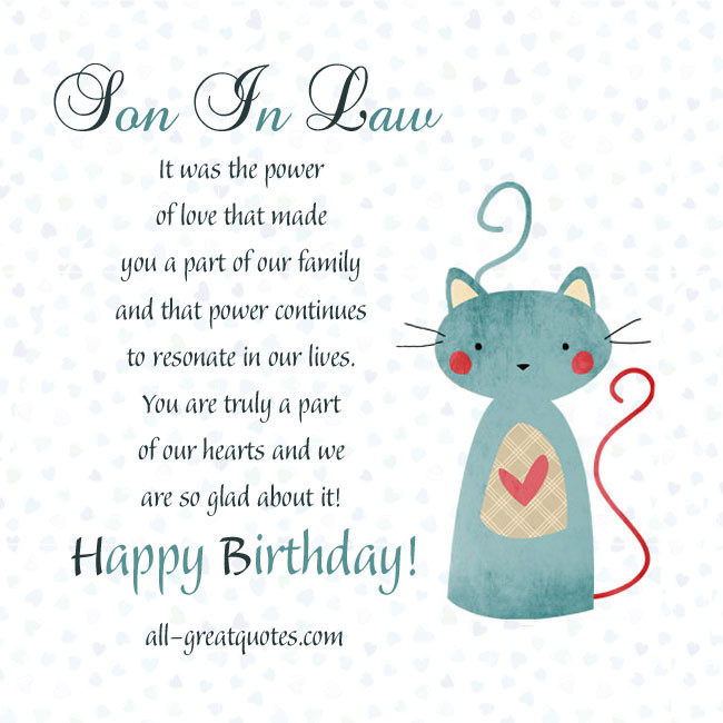 Happy Birthday Son Funny Quotes
 Funny Son In Law Quotes QuotesGram