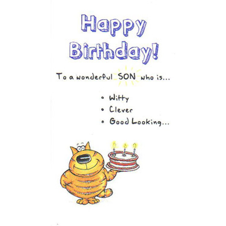 Happy Birthday Son Funny Quotes
 Paperlink The Funny Farm Happy Birthday Son Card