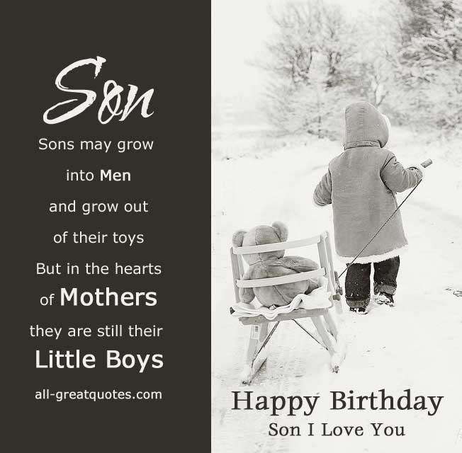 Happy Birthday Son Quotes From Mom
 HAPPY BIRTHDAY QUOTES FOR SON FROM MOM image quotes at