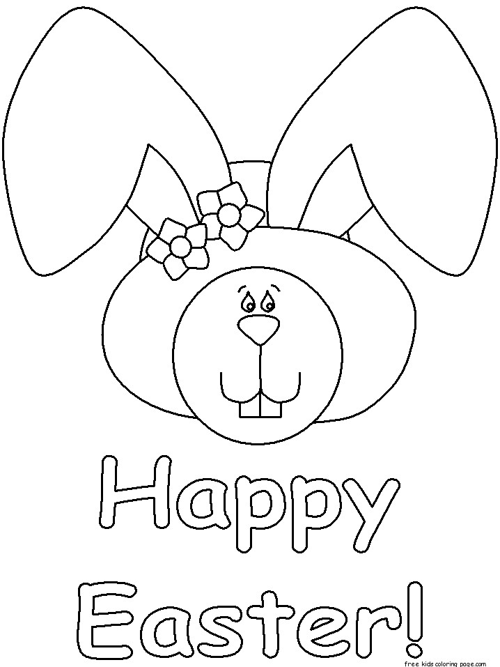 Happy Easter Coloring Pages Free Printable
 free printable happy easter coloring pages for kidsFree