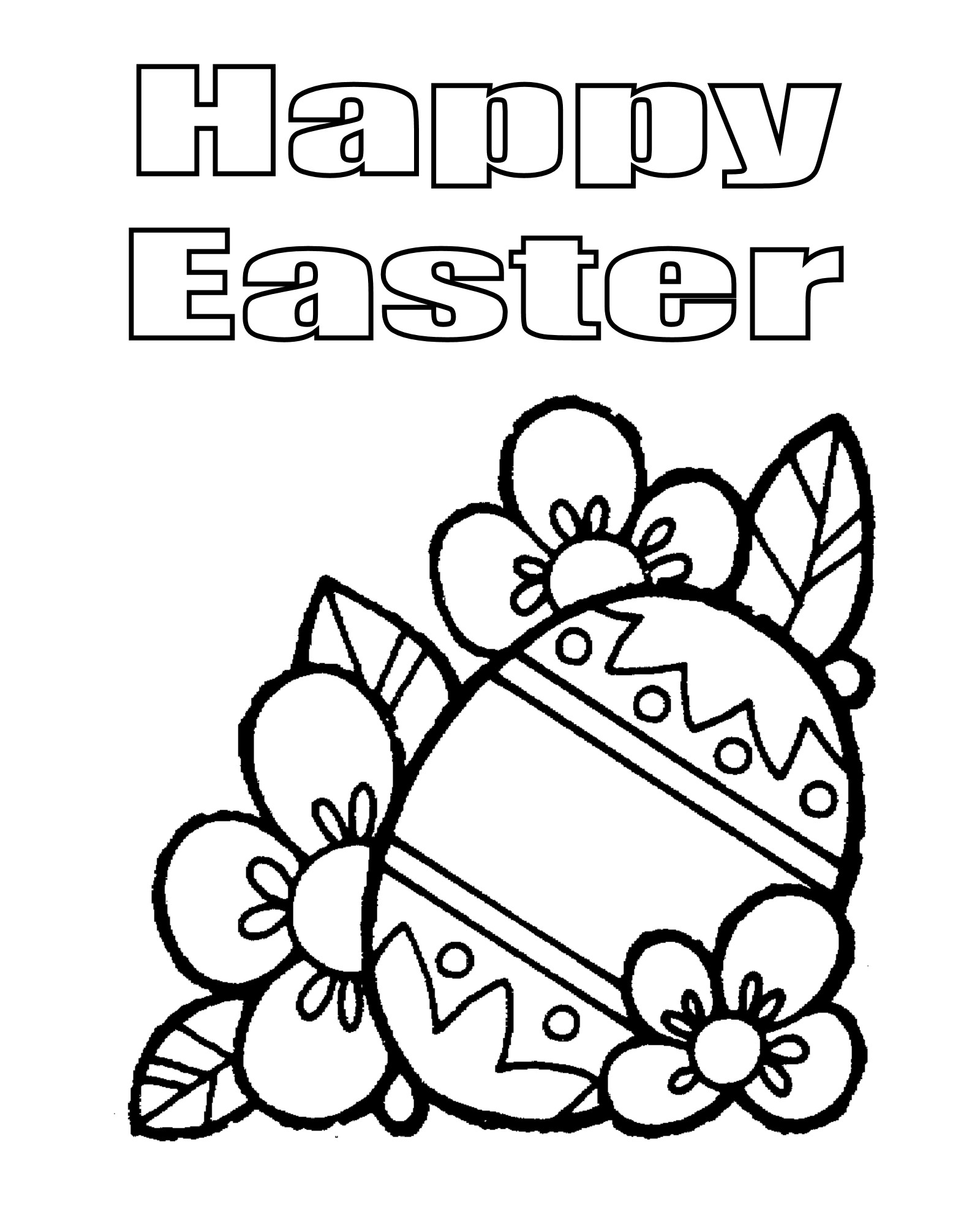Happy Easter Coloring Pages Free Printable
 Happy Easter Coloring Pages Best Coloring Pages For Kids
