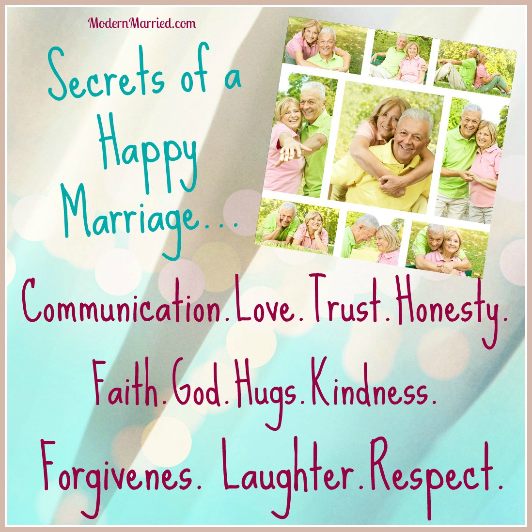 Happy Marriage Quotes
 25 Secrets to a Happy Marriage