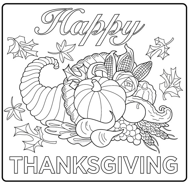 Happy Thanksgiving Coloring Pages For Boys
 Harvest Coloring Pages Best Coloring Pages For Kids