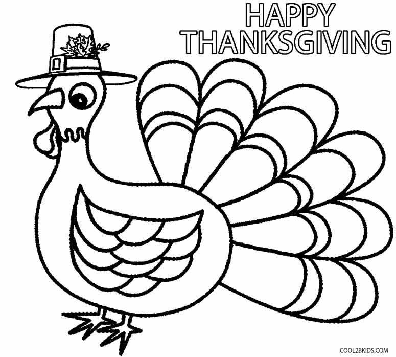 Happy Thanksgiving Coloring Pages For Boys
 Printable Toddler Coloring Pages For Kids