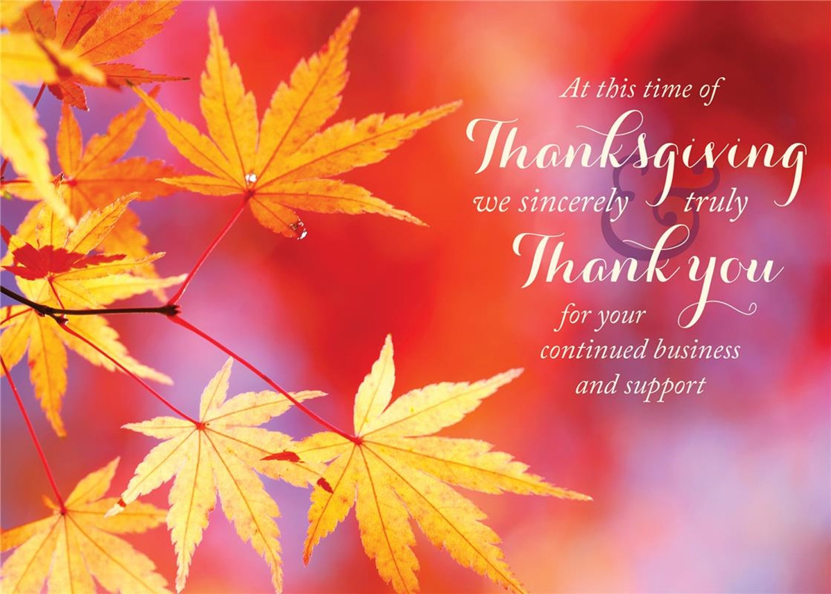 Happy Thanksgiving Quotes For Businesses
 Thanksgiving Cards