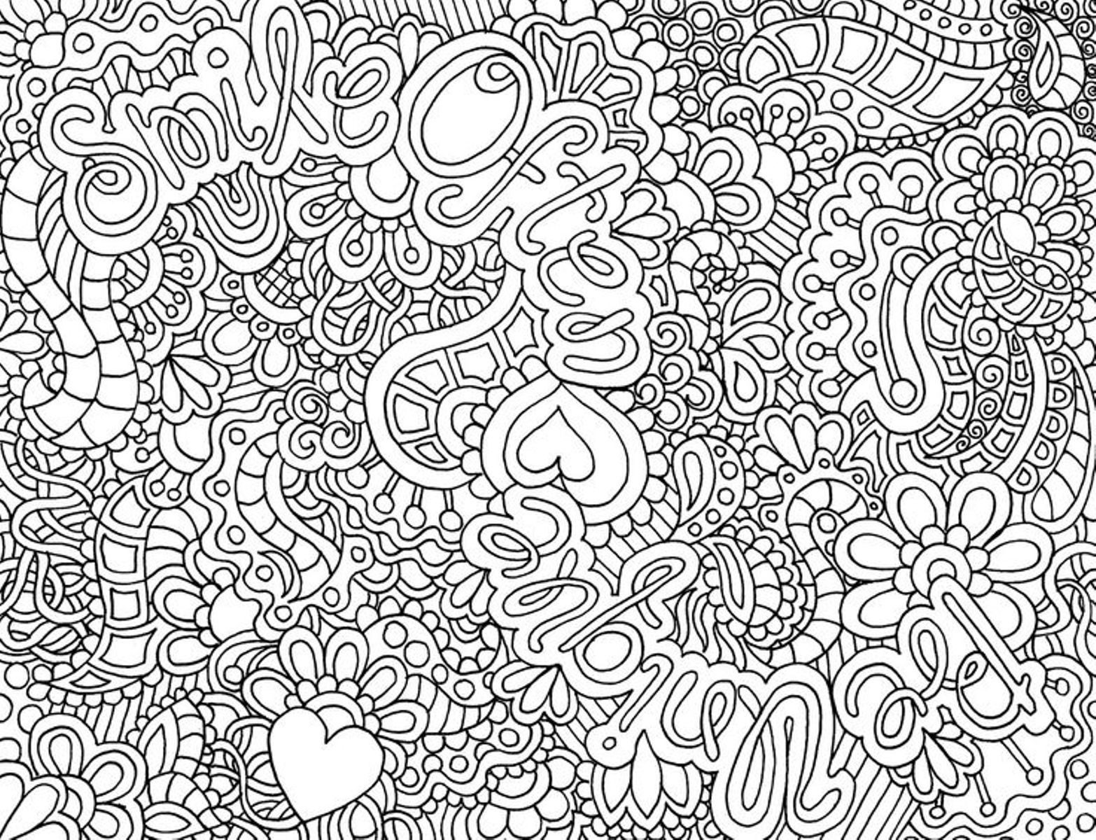 Hard Printable Coloring Pages
 Difficult Hard Coloring Pages Printable