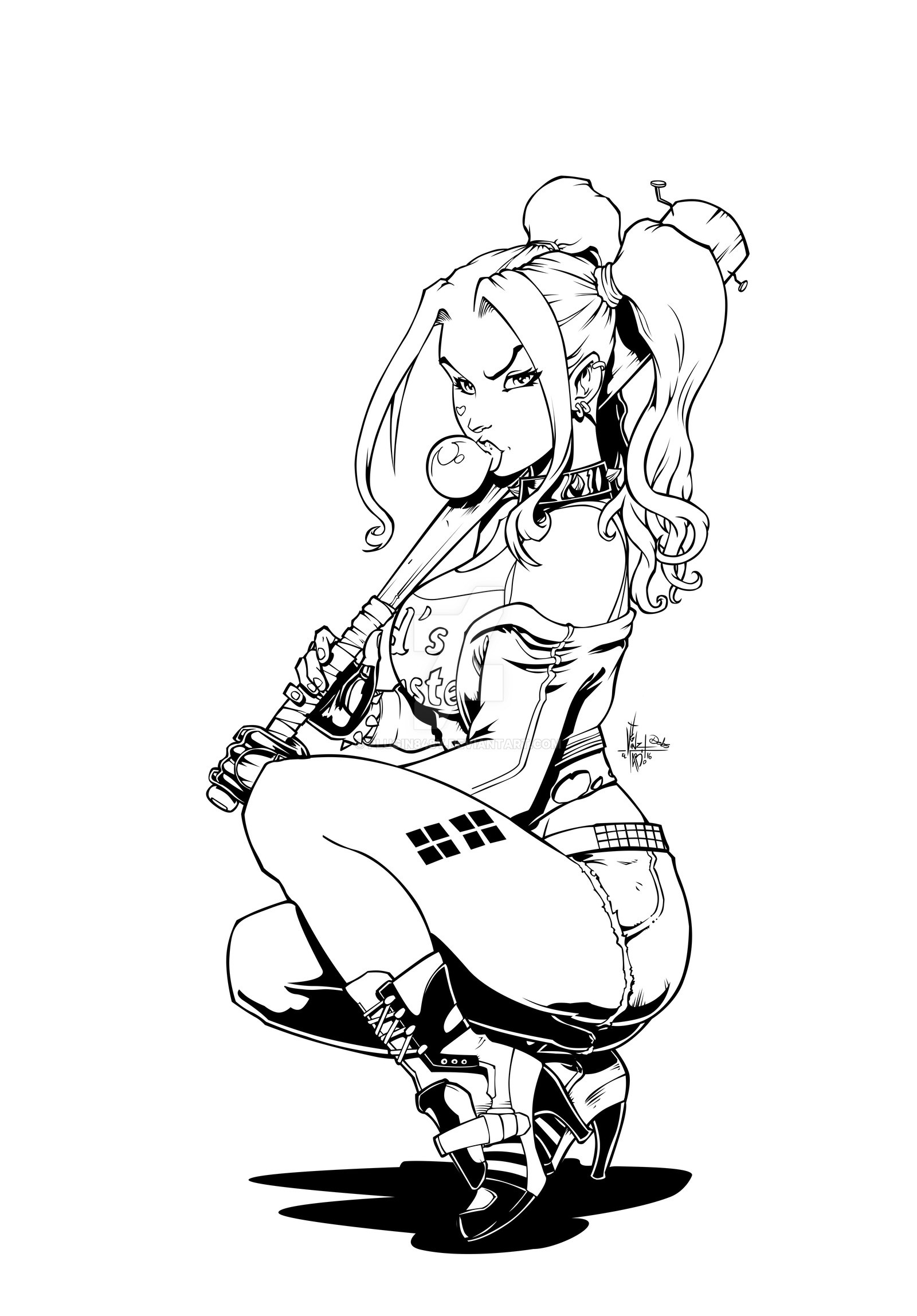 Harley Quinn Coloring Pages For Kids
 Suicide Squad Coloring Pages Best Coloring Pages For Kids