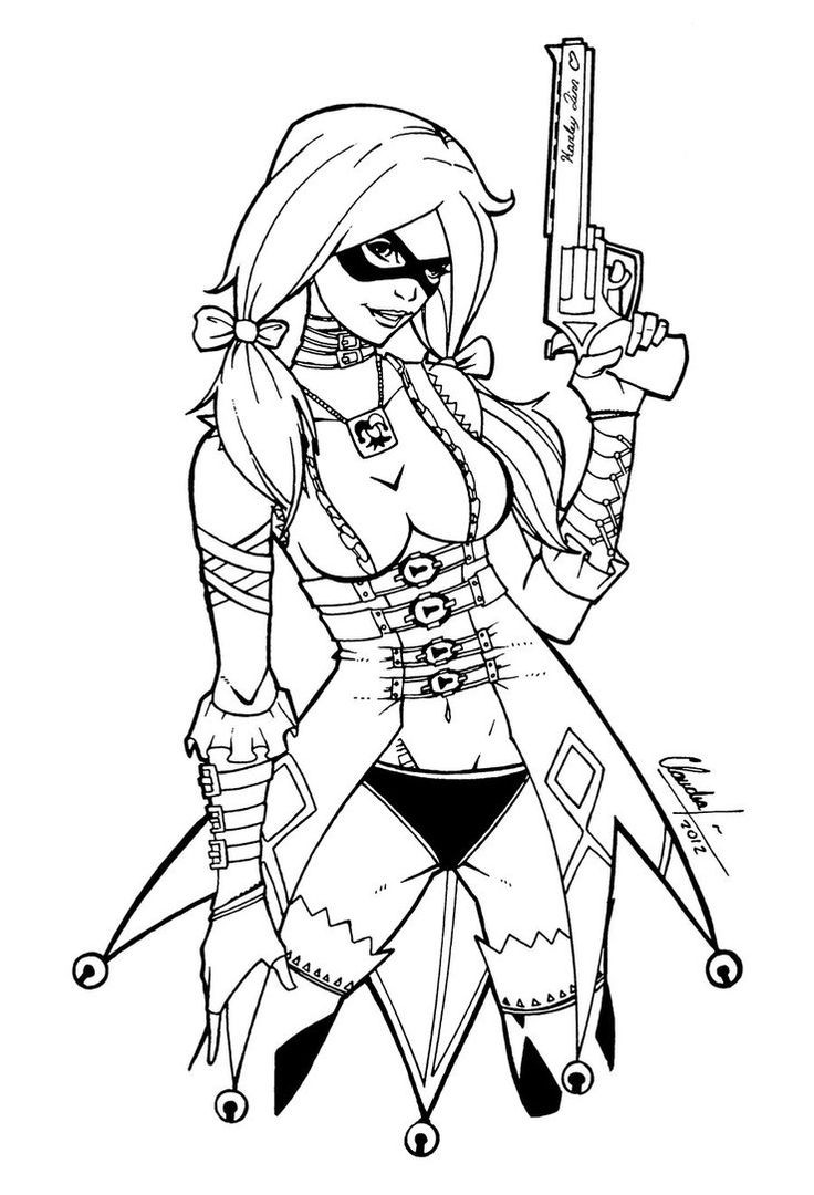 Harley Quinn Coloring Pages For Kids
 Harley Quinn from Injustice Gods among us by Shakav088 on
