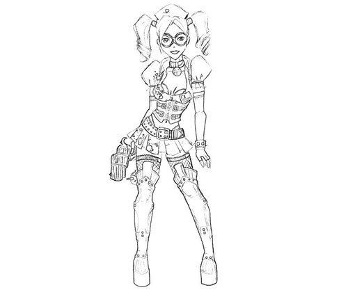 Harley Quinn Coloring Pages For Kids
 Harley Quinn Printable Coloring Pages For Kids Disney