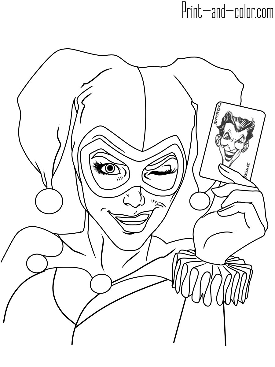 Harley Quinn Coloring Pages For Kids
 Harley Quinn coloring pages