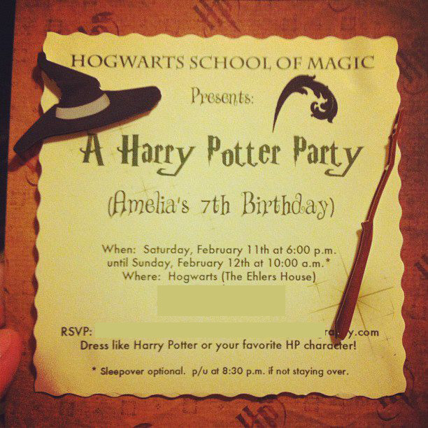 Harry Potter Birthday Invitations
 FREE Printable Harry Potter Birthday Invitations Printable