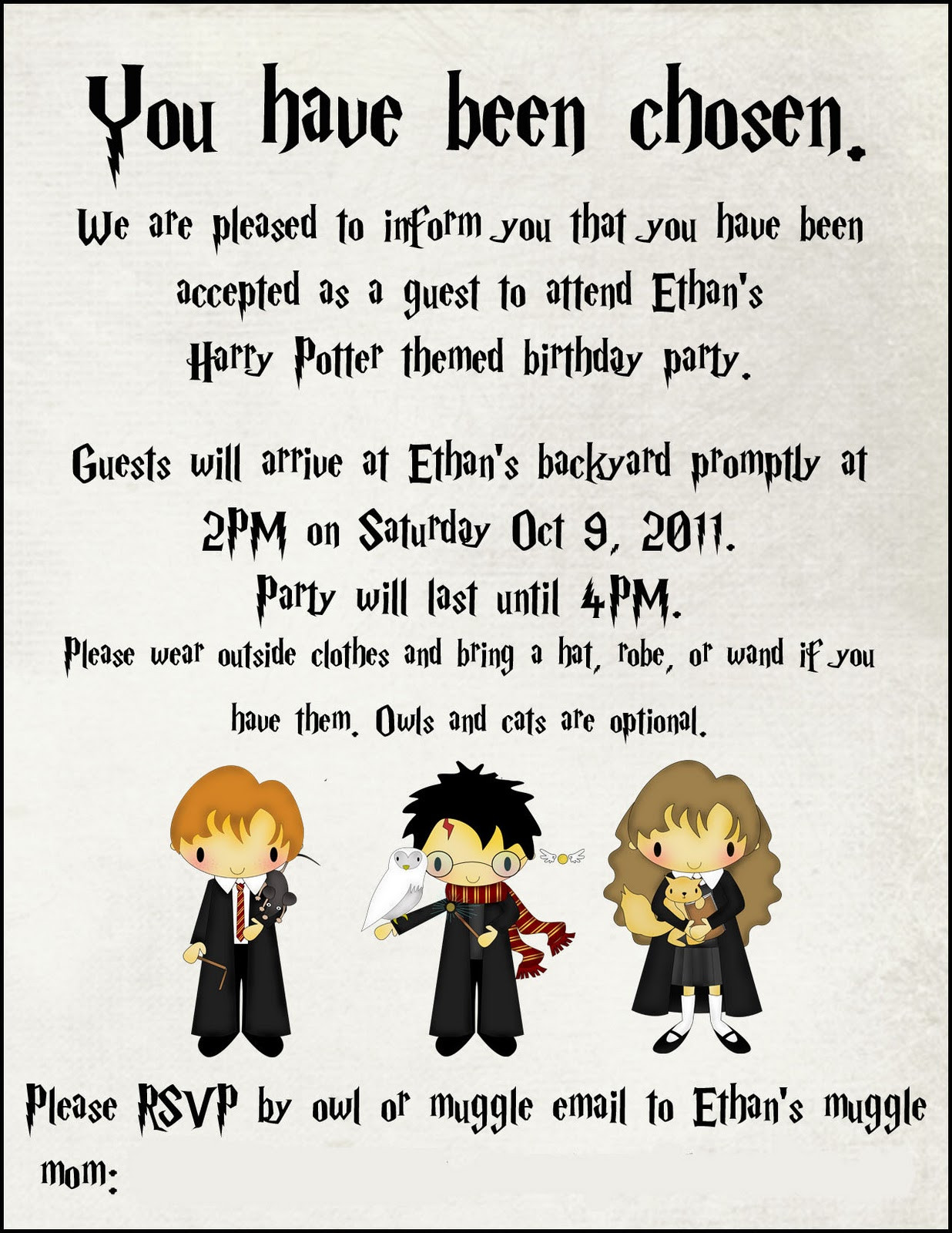 Harry Potter Birthday Invitations
 Toad s Treasures Lifestyle Family Blog by Emily Ashby