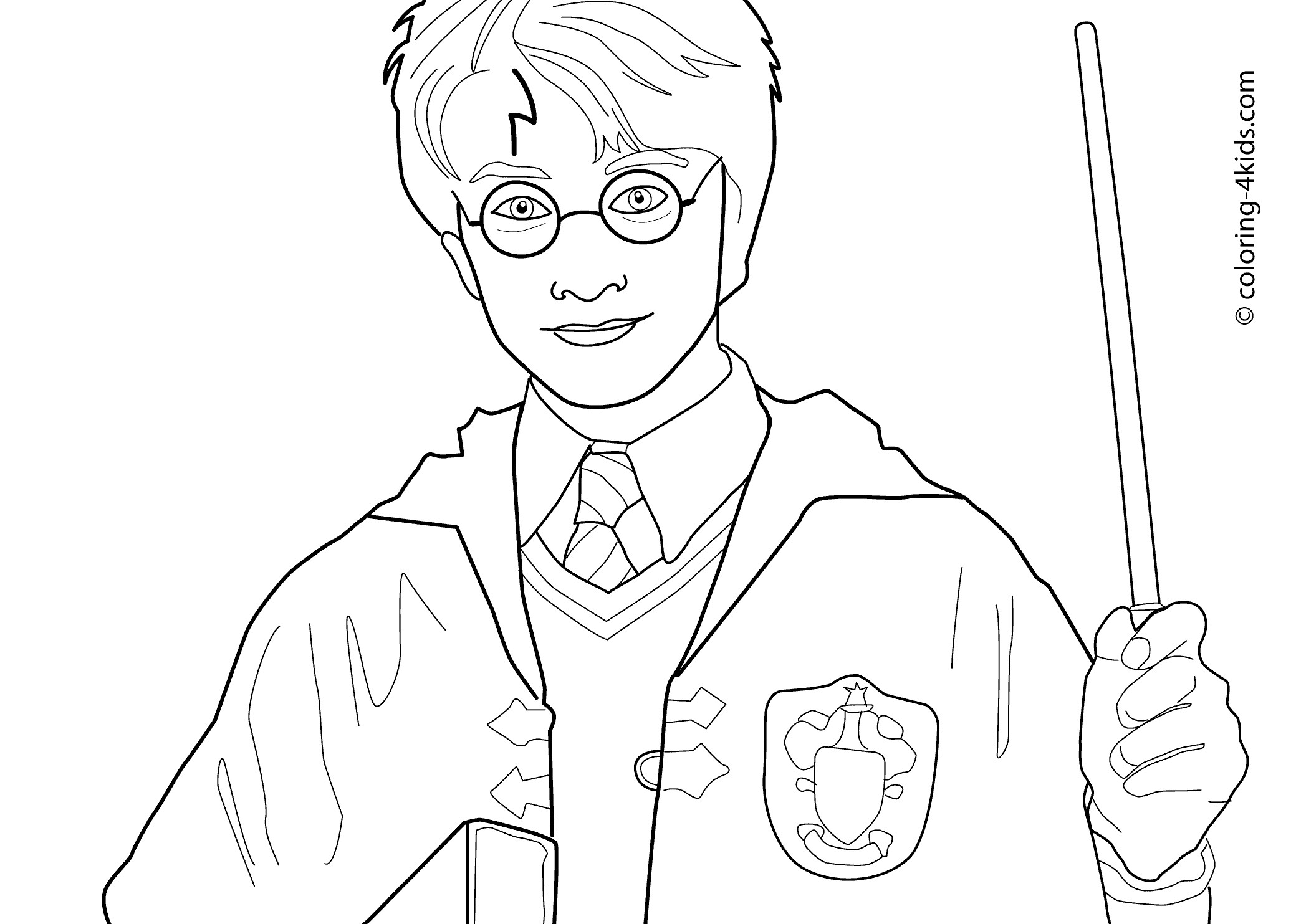 Harry Potter Coloring Book
 Harry Potter Coloring Pages Hogwarts Crest Coloring Home