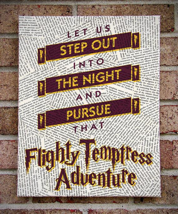 Harry Potter Graduation Quotes
 Harry Potter Quote Canvas Wall Art Let Us Step by