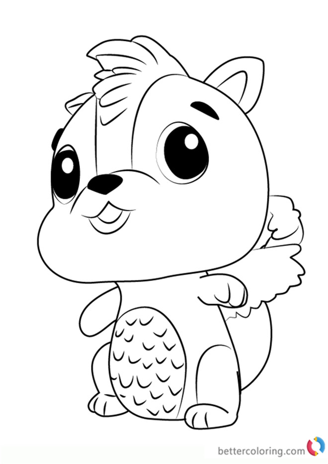 Hatchimal Coloring Pages
 Skunkle from Hatchimals Coloring Pages Free Printable