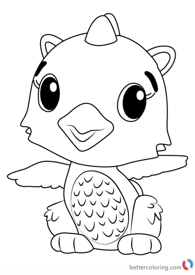 Hatchimal Coloring Pages
 Polar Draggle from Hatchimals Coloring Pages Free