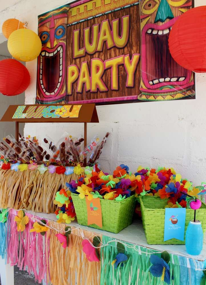 Hawaiian Beach Party Theme Ideas
 Luau Hawaiian Birthday Party Ideas in 2019