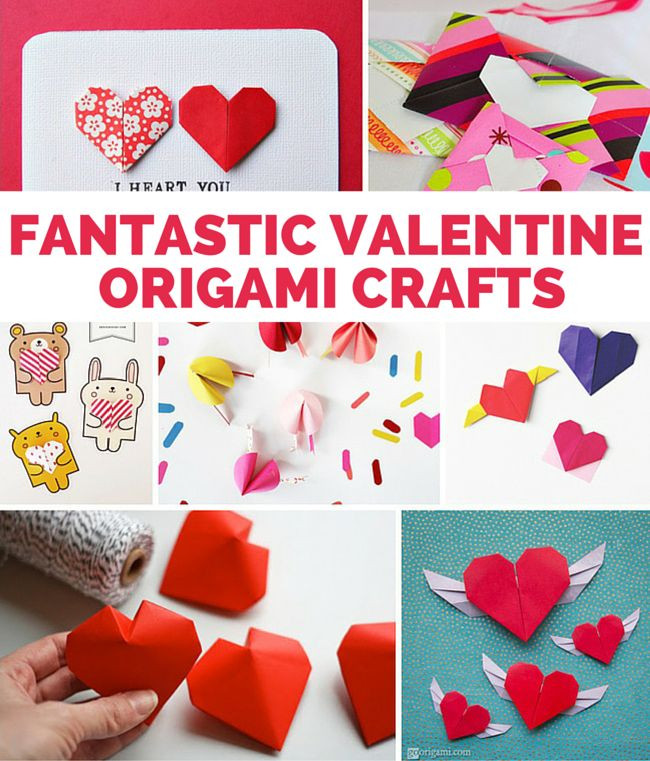 Heart Crafts For Adults
 15 Fantastic Valentine Origami Crafts So fun for kids and