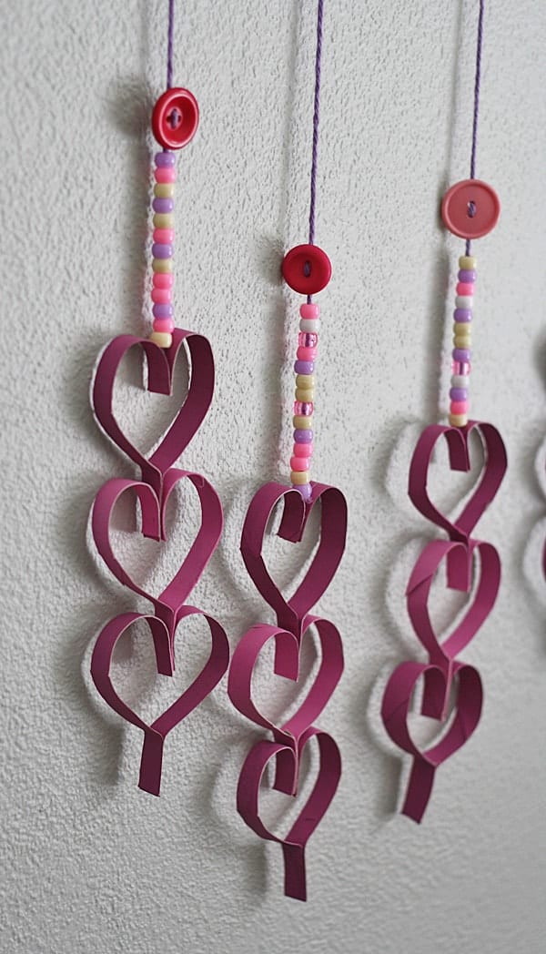 Heart Crafts For Adults
 Cardboard Tube Dangling Hearts Crafts by Amanda
