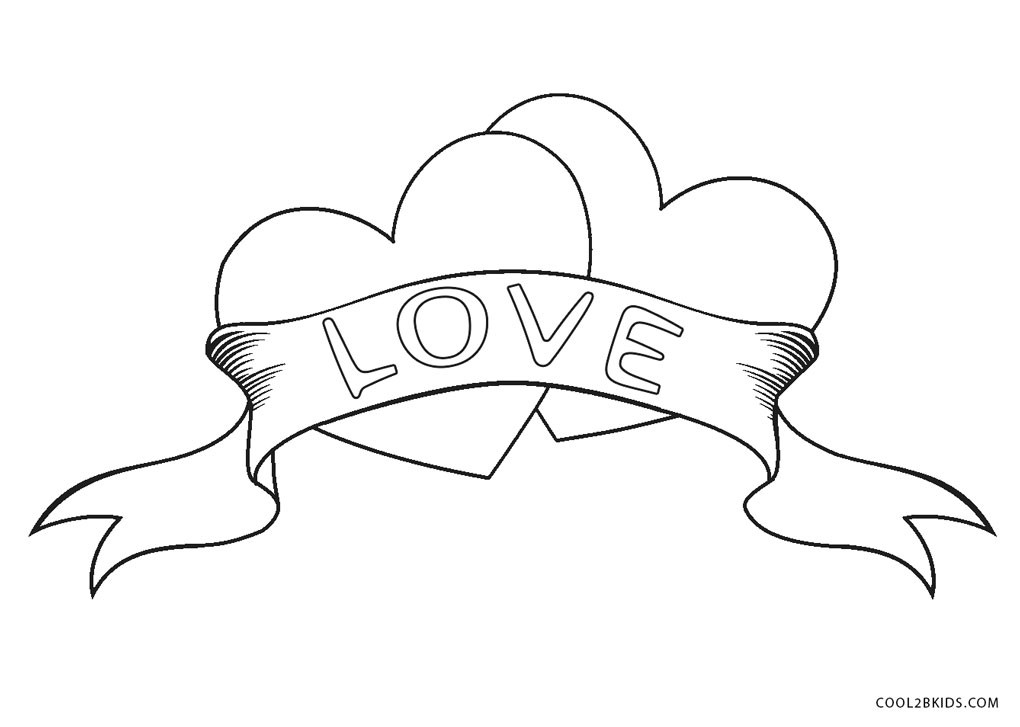 Heart Printable Coloring Pages
 Free Printable Heart Coloring Pages For Kids