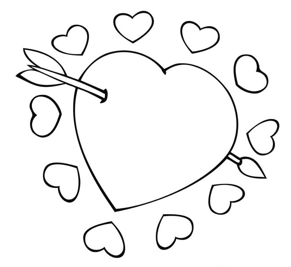 Heart Printable Coloring Pages
 Free Printable Heart Coloring Pages For Kids