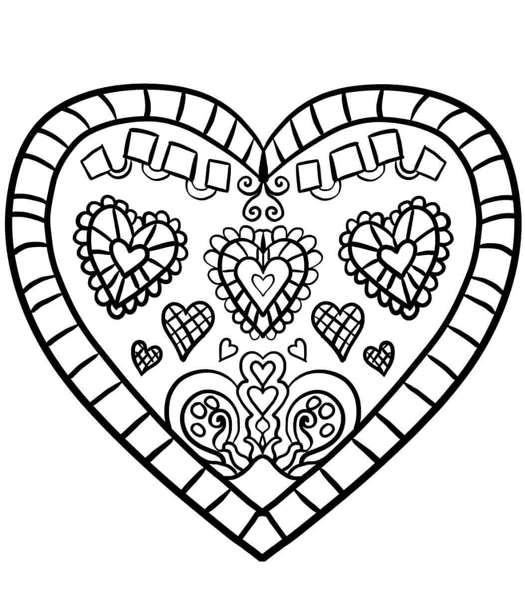 Heart Printable Coloring Pages
 35 Free Printable Heart Coloring Pages