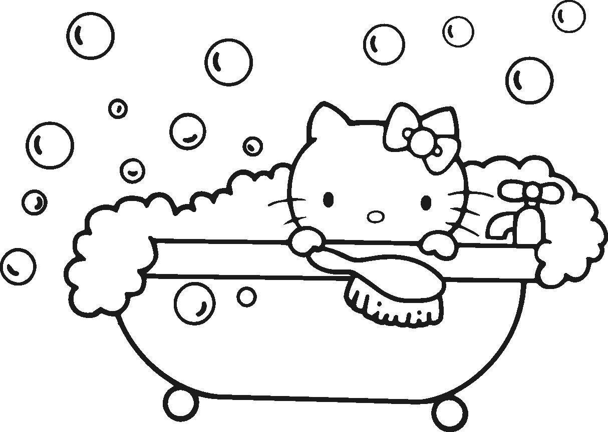 Hello Kitty Coloring Sheet
 Ausmalbilder für Kinder Malvorlagen und malbuch • Kitty