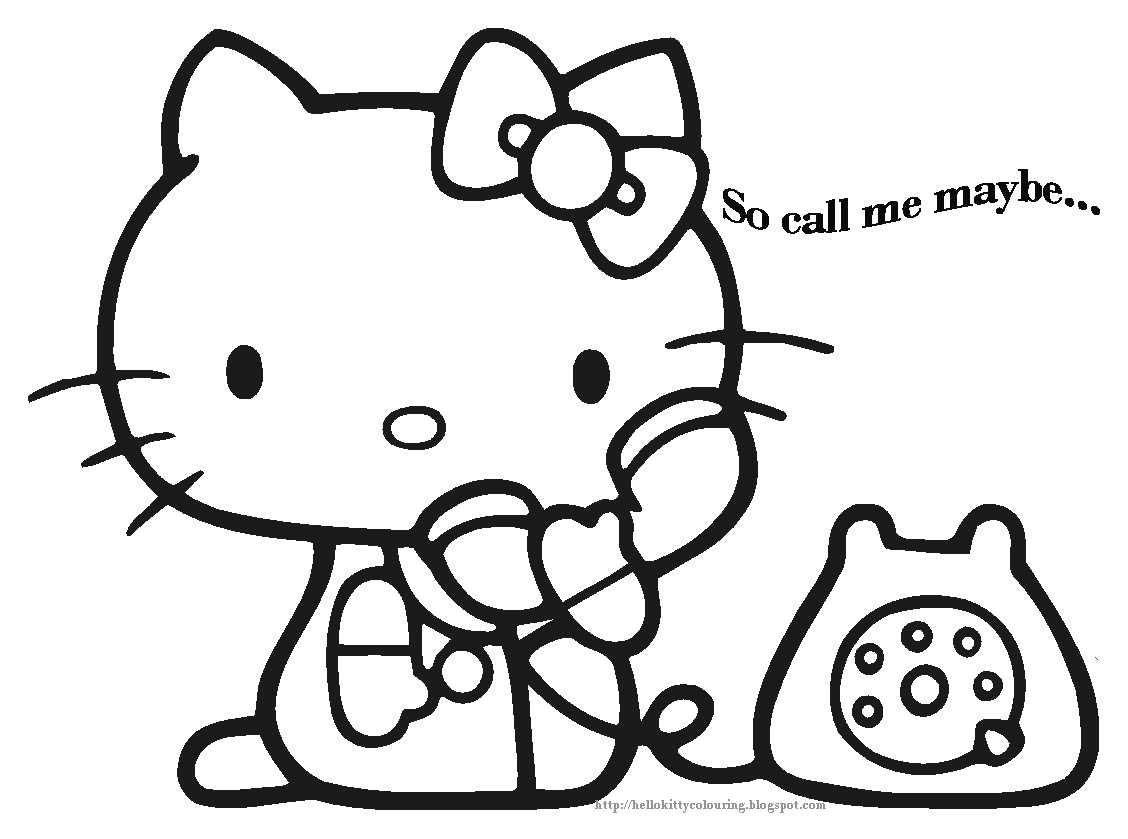 Hello Kitty Coloring Sheet
 HELLO KITTY COLORING PAGES