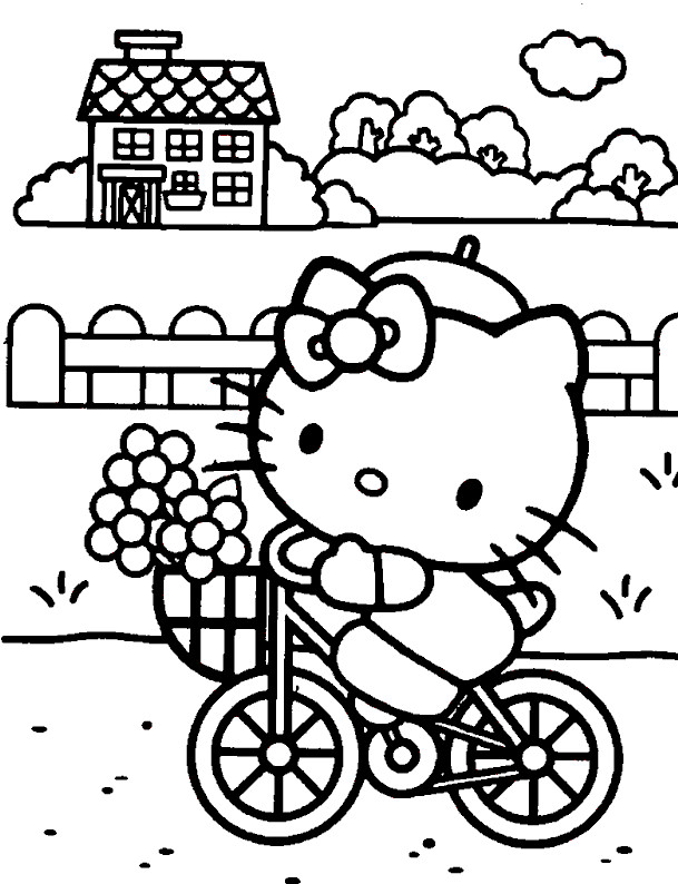 Hello Kitty Coloring Sheet
 Free Printable Hello Kitty Coloring Pages For Kids