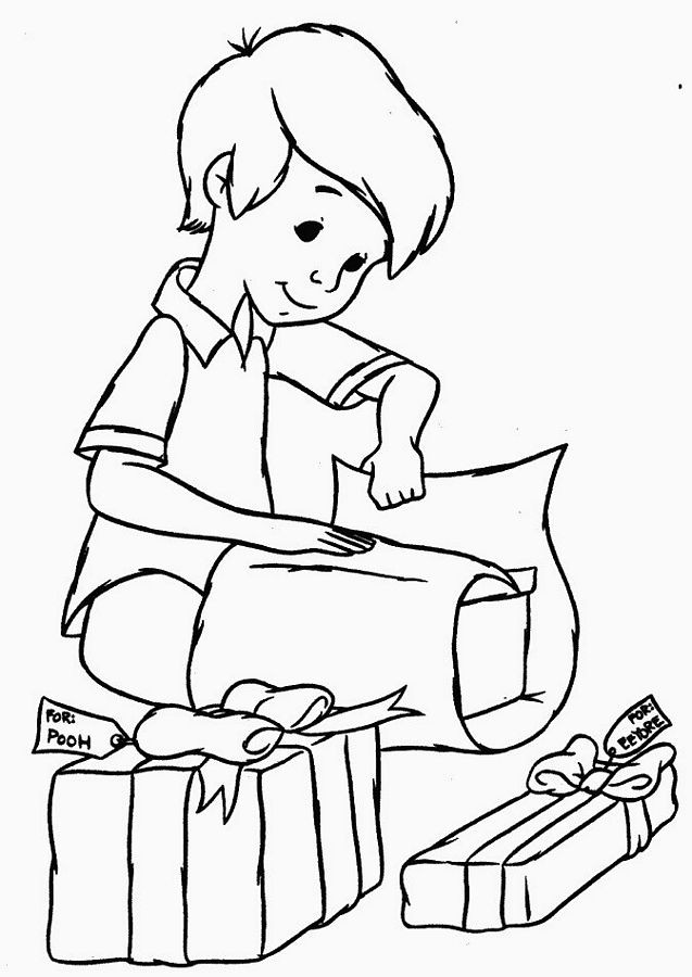Holiday Coloring Pages Boys
 Children Themed Christmas Coloring Pages