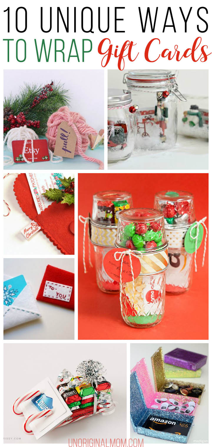 Holiday Gift Card Ideas
 10 Unique Gift Card Wrapping Ideas unOriginal Mom