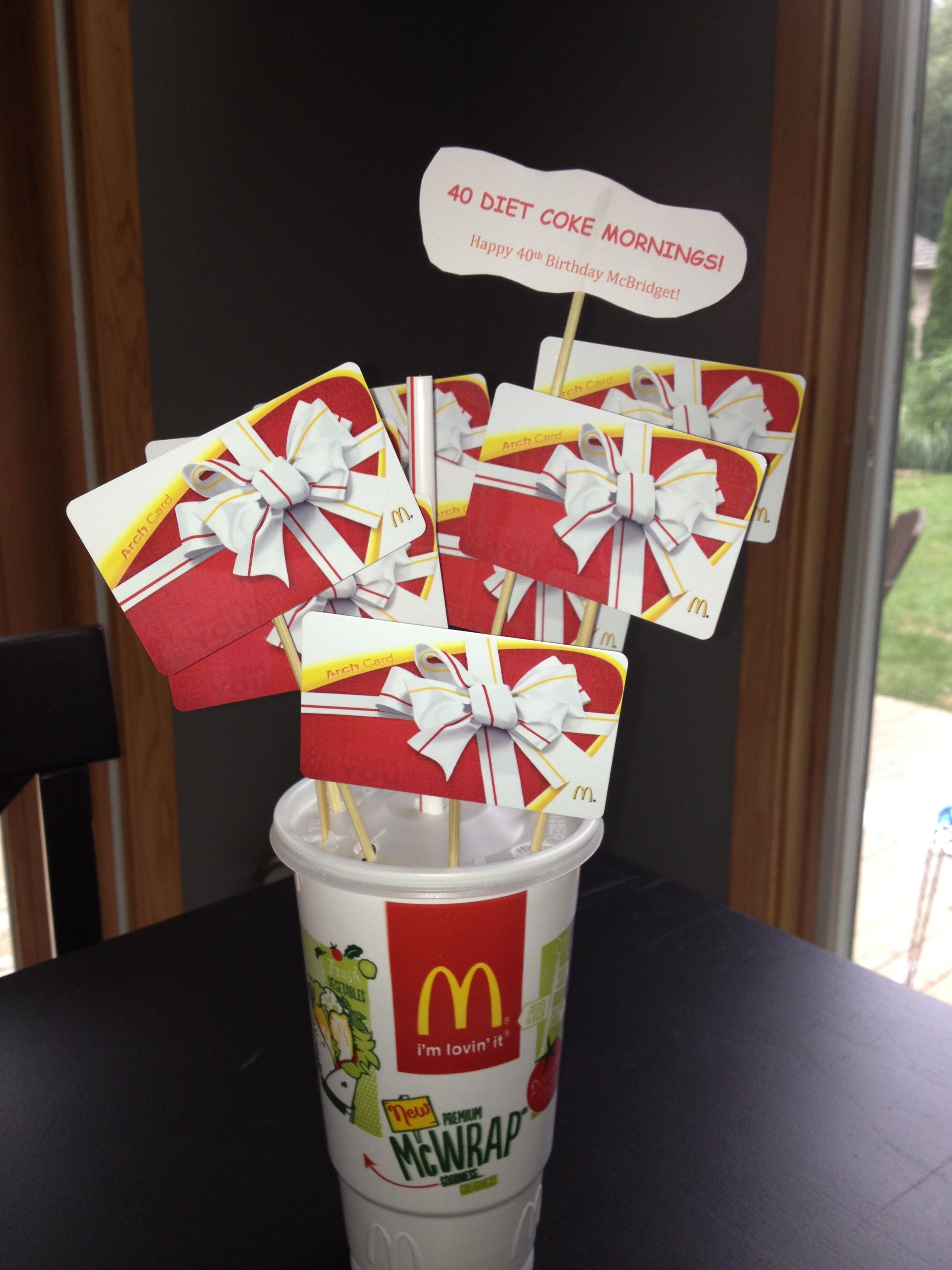 Holiday Gift Card Ideas
 McDonalds t card $5 would be perfect For BJ