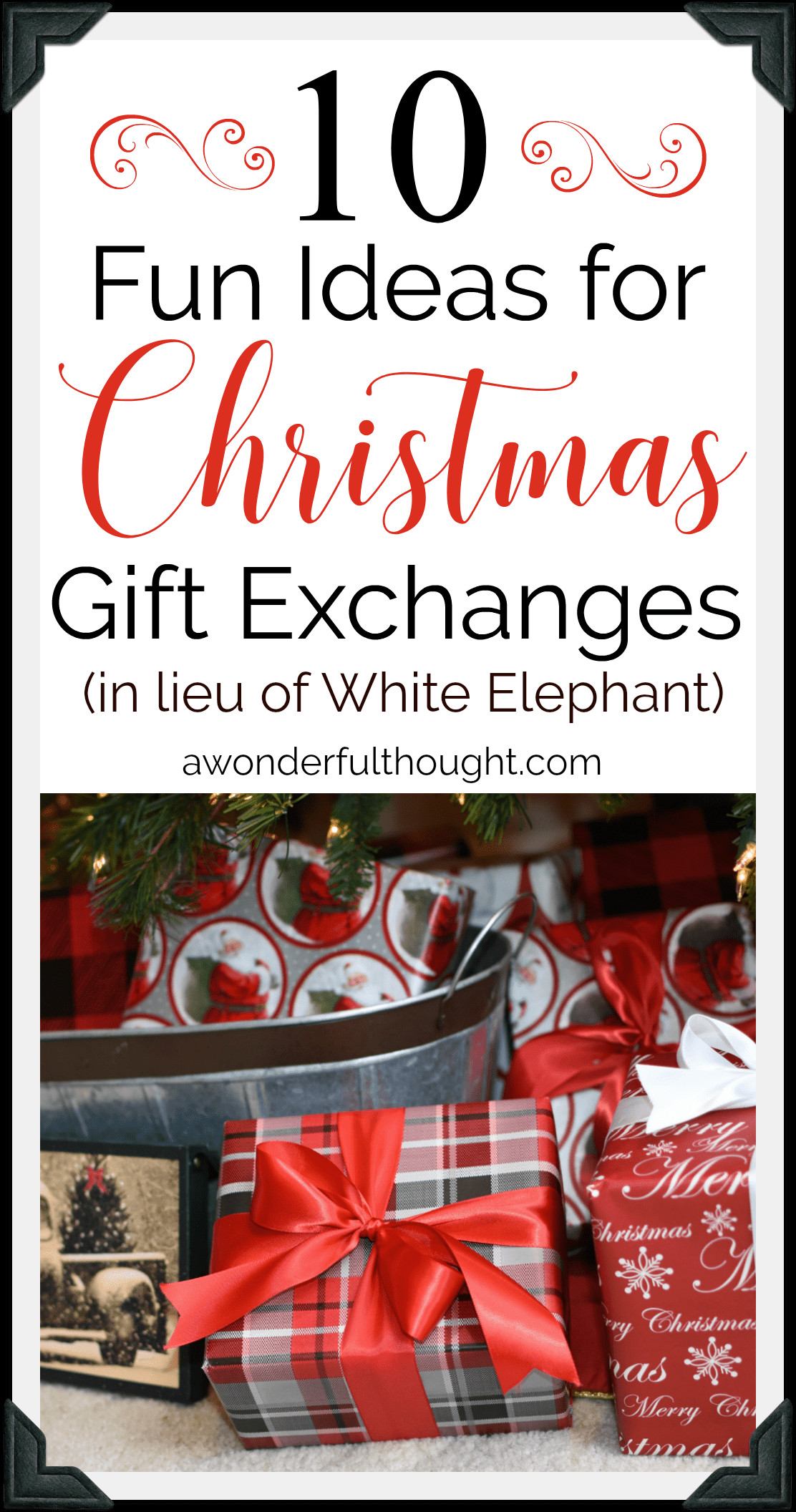 Holiday Gift Exchange Ideas
 Christmas Gift Exchange Ideas A Wonderful Thought