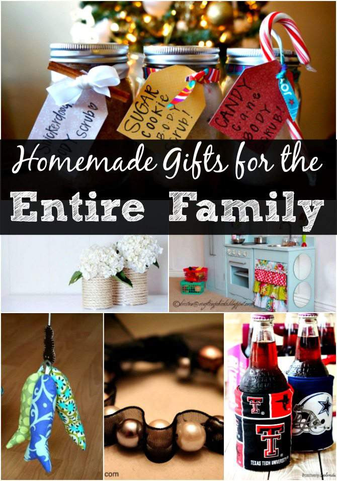 Holiday Gift Ideas For Families
 DIY Christmas Gift Ideas for the Entire Family – over 30